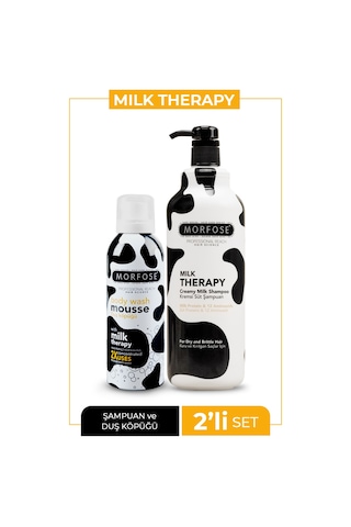 Morfose Milk Therapy Şampuan 1 L + Vücut Duş Köpüğü 200 ML