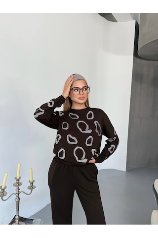 Fonna Fashıon Tk-2578 Bayan Takım Oysho Kahve