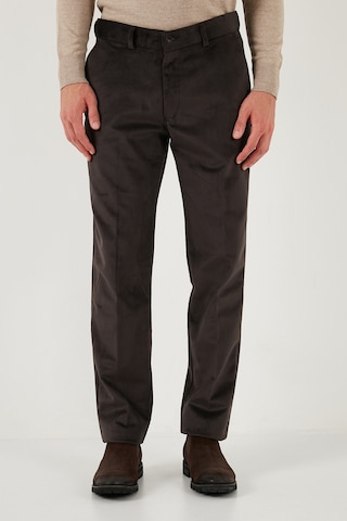 Buratti Normal Bel Regular Fit Düz Paça 2'Li Paket Erkek Kadife Pantolon 645Merlins2 Gri-Kahve