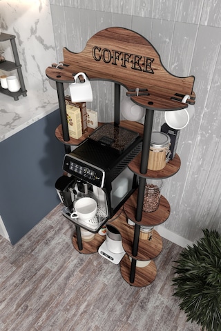 Cortado Kahve Köşesi Ceviz Kahverengi
