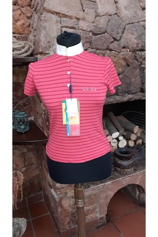 Animo Müsabaka T-Shirt Çizgili Pembe 36 Pembe