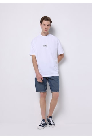 Colin's Colins Comfort Fit Yuvarlak Yaka Düz Erkek Beyaz Kısa Kol Tişört Cl1077195 Q1.v1 Ofw Beyaz