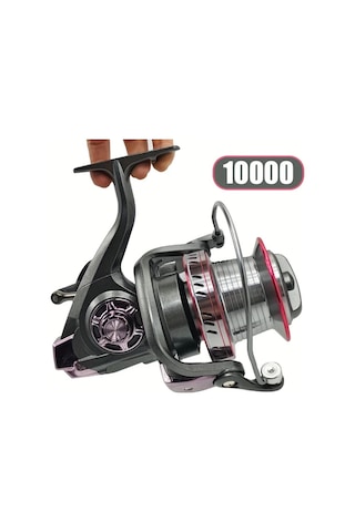 Motion003 1x Yüksek Performanslı Döner Balıkçılık Makinesi 10000 Serisi 20-30kg Güçlü Çekiş Büyük Kapasiteli Alüminyum Makara Tatlısu Ve Tuzlu Su Balıkçılığı İçin