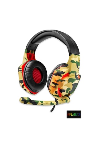 J-Tech H26 CAMO Surround Mikrofonlu Led Işıklı Oyuncu Kulaklığı