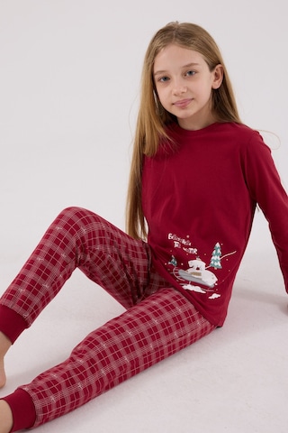 Arnetta Kız Çocuk Bordo Pijama Takımı Ar3445-c-v1 Bordo