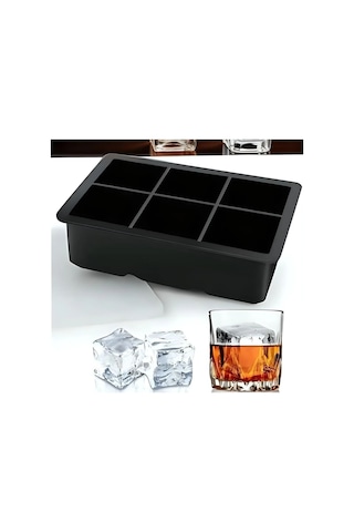 6&amp Apos Lı Xl Küp Şeklinde Silikon Kolay Çıkabilen Buz Kalıbı Çok Renkli