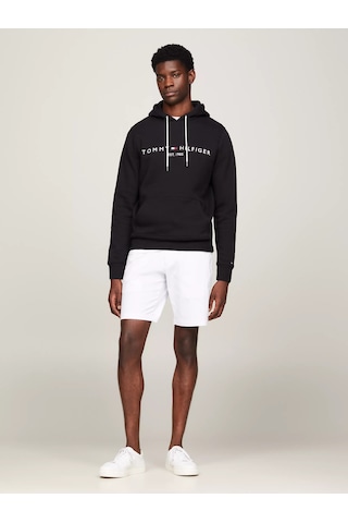 Tommy Hilfiger Erkek Core Tommy Logolu Sweatshirt - Siyah Siyah