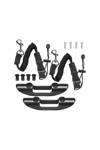Konesam 2 Adet Kayak Paddle Takımı: Ayarlanabilir Kayak Teli 56-152cm + Kayak Paddle Klembi + Vidalama Somun Ve Guma Somunlar