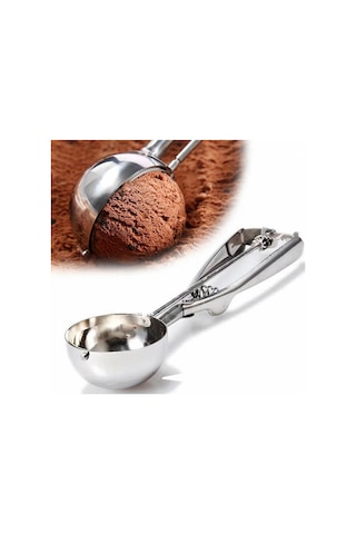 Lüx Çelik Paslanmaz Dondurma Ve Kurabiye Kaşığı