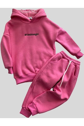 Turuncu Gardrop Fashion Girl Kız Çocuk Takım Pembe