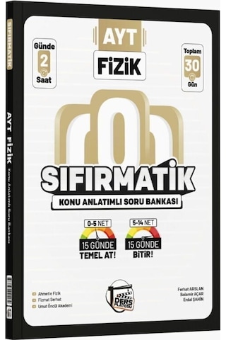 2027 Ders Platosu Ayt Fizik Sıfırmatik Konu Anlatımlı Soru Bankası