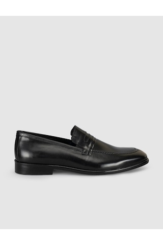 Cabani Premium Leather Black Men's Classic Shoes siyah