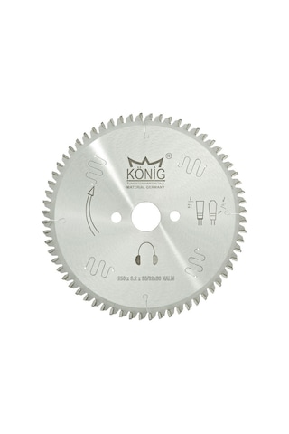 König Alüminyum Ve Pvc Daire Testere 250 3,2 30z80