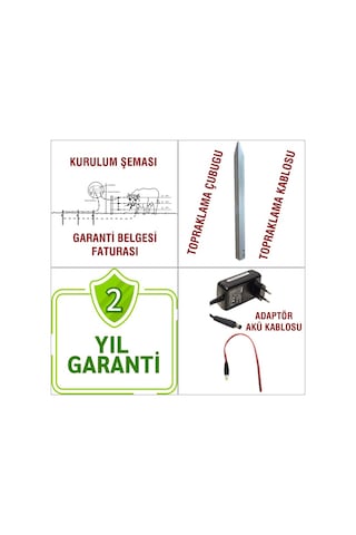 28kw Elektrikli Çit Makinesi Yaklaşırken Çarpar Yabani Hayvanl...