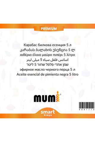 Premium Karabaş Otu Mum Esansı 5 Litre
