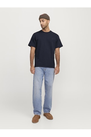 Jack & Jones Erkek Rdd Nakışlı Tişört - Daze - 12264110 Salute