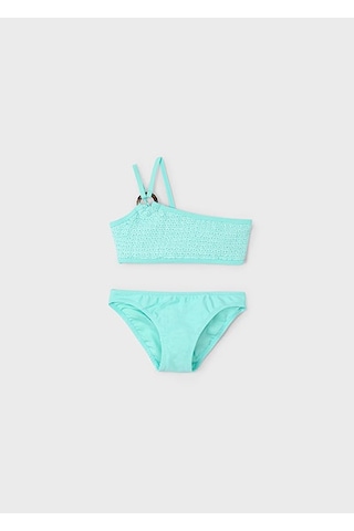 Mayoral Kız Çocuk Fırfırlı Bikini 3716 Mavi