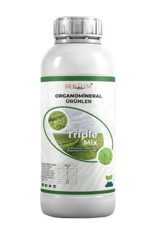 Serium Triple Mix Iz Element Katkılı Organomineral Gübre 1lt 1 L