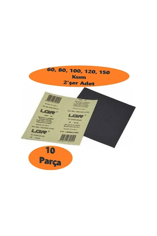 Kağıt Zımpara Su Zımpara Seti 60-80-100-120-150 Kum- 2 Şer Adet
