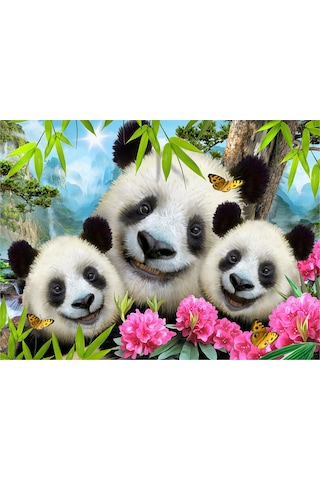 Prime 3d - Panda Pelüş Ve Selfie 48 Parça Puzzle 15800