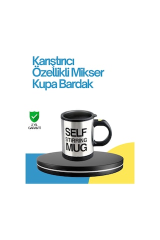 Kendi Kendini Karıştıran Termos Kupa Pratik, Güçlü Motorlu Ve Termos Özellikli Rekli