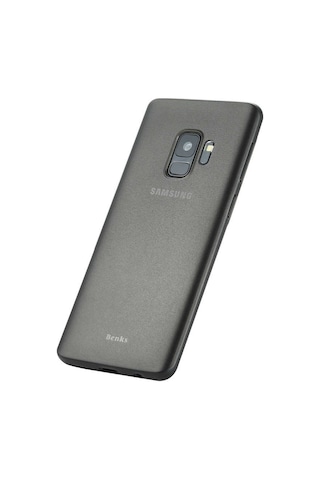 Galaxy Uyumlu S9 Kılıf Lollipop İnce Pürüzsüz Mat Yüzey Kılıf Transparan Siyah Transparan Siyah