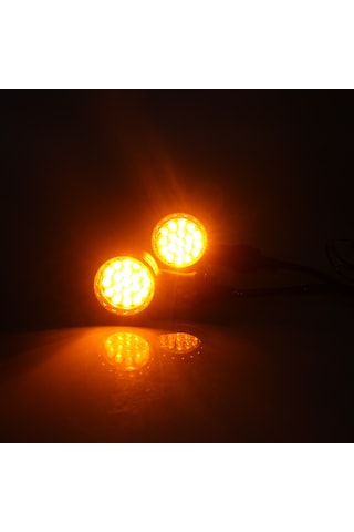 Z006 1 Çift 12v Modifiye Evrensel Motosiklet Led Dönüş Sinyali Siyah
