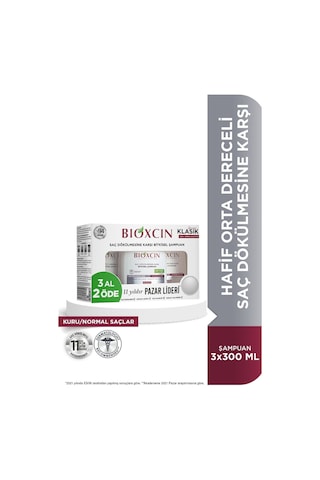 Genesis Kuru Ve Normal Saçlar Için Şampuan 3 X 300 Ml