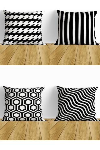 Belle Benoit Baskılı Runner & Koltuk Kırlent Kılıfı Set Desen1