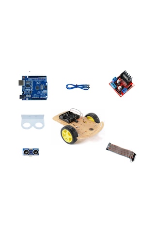 Emes Robotik Arduino Engelden Kaçan 2Wd Robot Araba Kiti