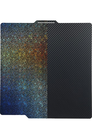 Youtek Bambu Lab X1/x1c/p1p/p1s/a1 Uyumlu Çift Taraflı Yıldız Desenli Esnek Pet+pey Yatak Yapışkanı 257x257mm