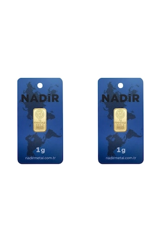 2 Adet 1 Gr 24 Ayar Altın 995