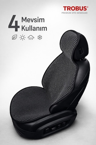 Renault Clio 2019 Ve Sonrası Clio 5 Uyumlu Örme Ön 2 Parça Minder Füme