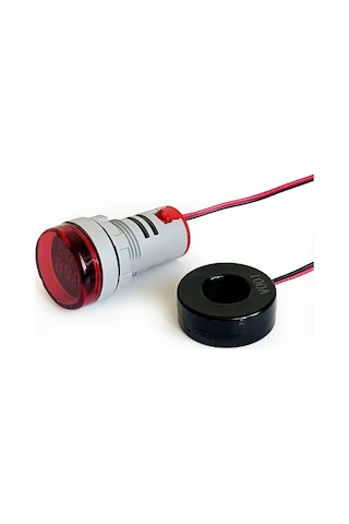 2'li Volt Amper Ölçüm 22mm Ac60-500v 100a Kırmızı