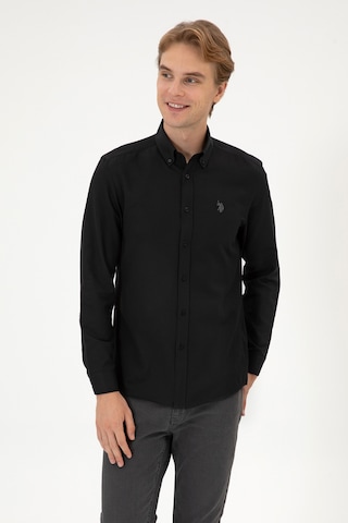 U.s. Polo Assn. Erkek Siyah Gömlek Basic 50316723-vr046 Siyah