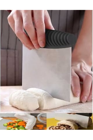 Hamur Kesme Aparatı Kesici Kazıyıcı Pasta Kek Şekillendiren Spatula