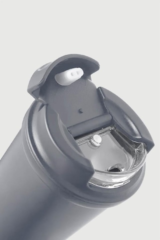 Stevig 4 Work Flip Open Coffee Mug Çelik Termos 400 Ml Grey St-251 Gri