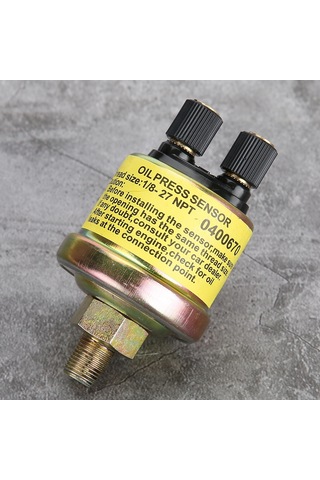 Kosona Yüksek Dayanıklı Alüminyum + Plastik 1/8 Npt Araç Motor Yağ Basıncı Sensörü - Kolay Kurulum, Çift Uçlu Tasarım