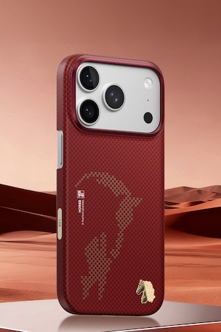 Apple Uyumlu iPhone 17 Pro Blaze Steed Aramid Fiber Magsafe Premium Manyetik Kılıf Şeffaf