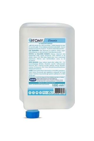 Fomy Classic Köpük El Sabunu 9 x 1 L + Dispenser