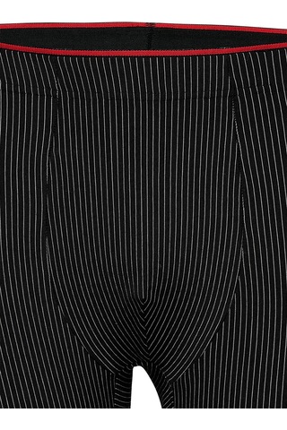 Weweus Siyah Pamuk Elastan Çizgili Boxer 14921 Siyah