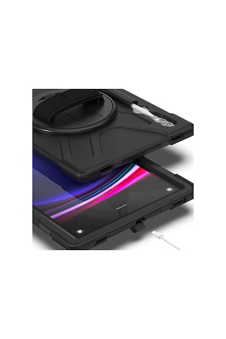 Xiaomi Pad 6 Kılıf Maksimum Korumalı Askılı El Tutamaçlı Kılıf Arka Kapak