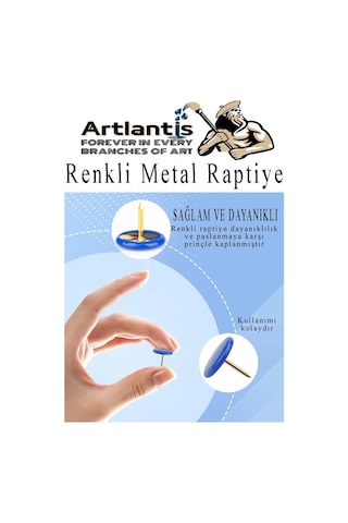 Renkli Raptiye 50 Adet 1 Paket Pvc Kaplı Başlıklı Raptiye Plastik Yuvarlak Düğmeli Raptiye Pano Okul Ofis Büro Ev