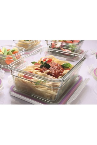 Glasslock Dikdörtgen Cam Saklama Kabı 715ml D-mcrb071