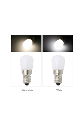 Folinda E14 1.5w Led Ampul, 220v Beyaz Işık, 360 Aydınlatma, Buzdolabı/serinlik Deposu Uygun, 15.000 Saat Ömür, Düşük Tüketim