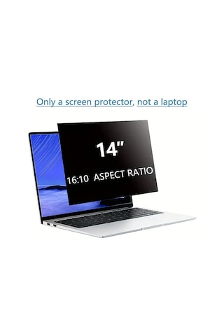 Honeybeeshop 14 İnç 16:10 Laptop Ekran Koruyucu Anti Spy Mat 3h Pet Gizlilik Koruma