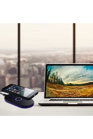 Dofolink Slim Qı Kablosuz Şarj Aleti 5w-10w Hızlı Şarj, Aşırı Gerilim Ve Akım Korumalı, İphone Ve Samsung Uyumlu Siyah