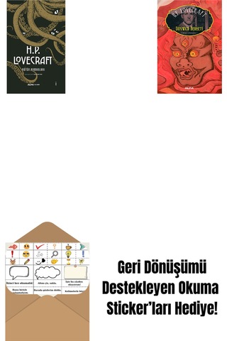 H.p. Lovecraft - Bütün Romanları Ciltli + Dunwich Dehşeti + Okuma Sticker'ları