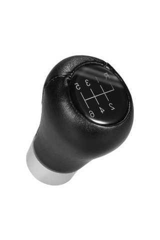 Fortunelane Bmw 3-6 Serisi E34-90 Uyumlu 6vites Man.şanz. Kolu - Siyah, Kolay Montaj, Pu Deri Siyah