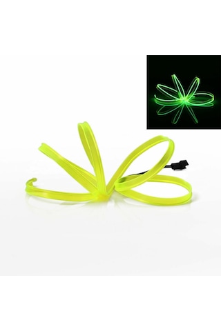 Araç İçi Torpido Şerit Ledi Renkli İp Neon Led 3 Metre Sarı